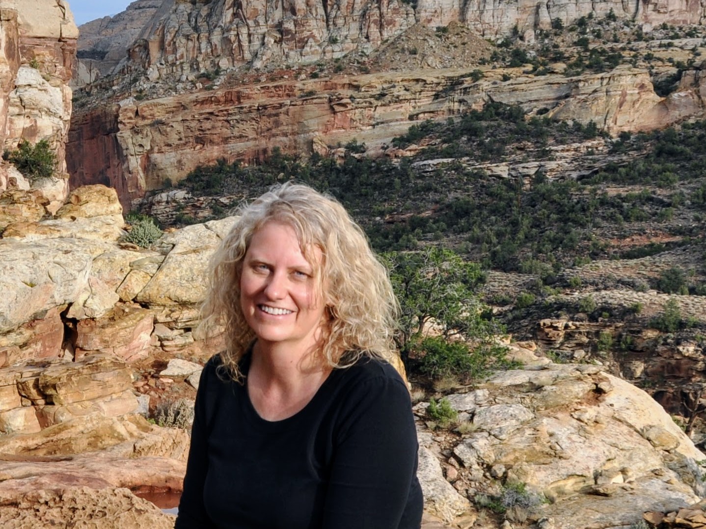 Tamara Lewis Sheffield in Capitol Reef National Park, Utah
